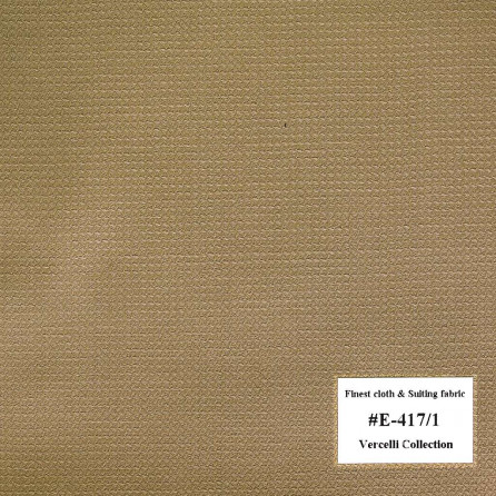 E-417/1 Vercelli V9 - Vải Suit 95% Wool - Vàng Trơn